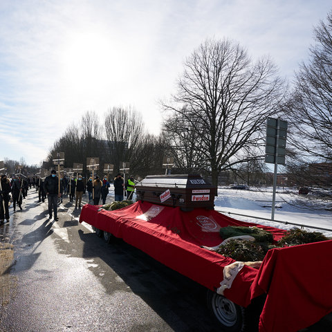 Über 1.300 Demonstranten